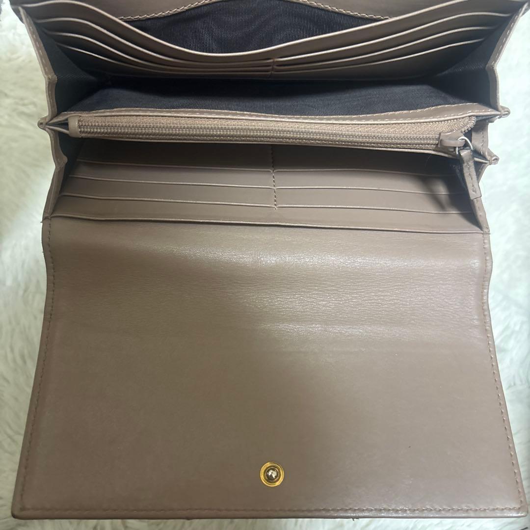 GUCCI ブラウン 長財布 GGロゴ