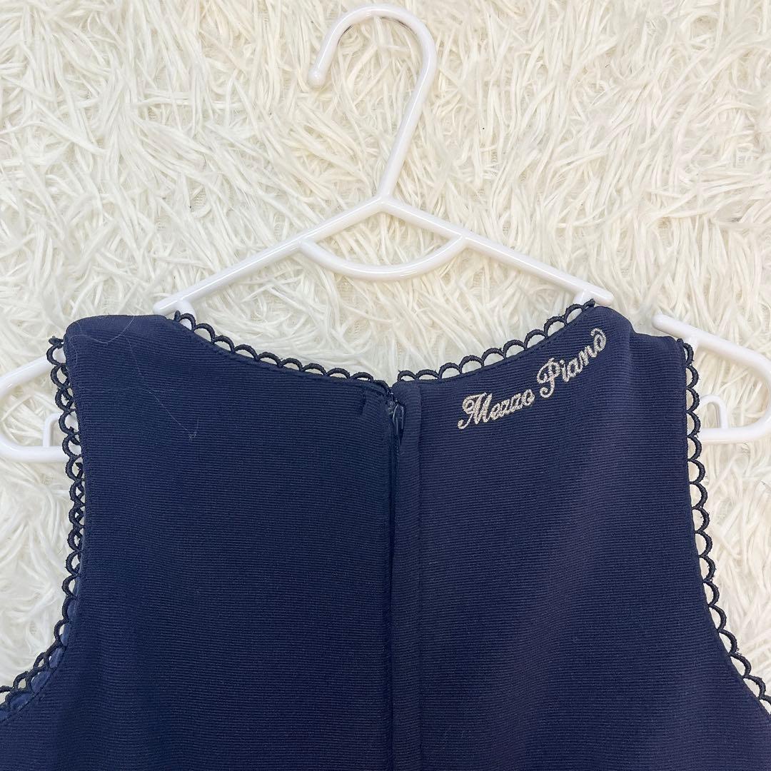 メゾピアノ 花柄刺繍ワンピース 120cm ニットボレロ Mドレスセット