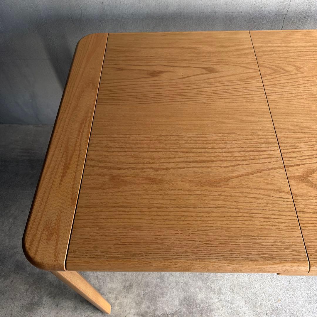 未使用品　飛騨家具　イバタインテリア　エクステンションテーブル　伸長式テーブル