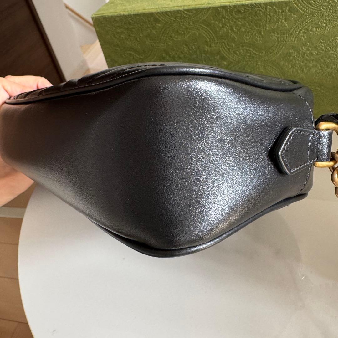 GUCCI青山店購入　GGマーモント　スモールカメラバッグ　ショルダーバッグ