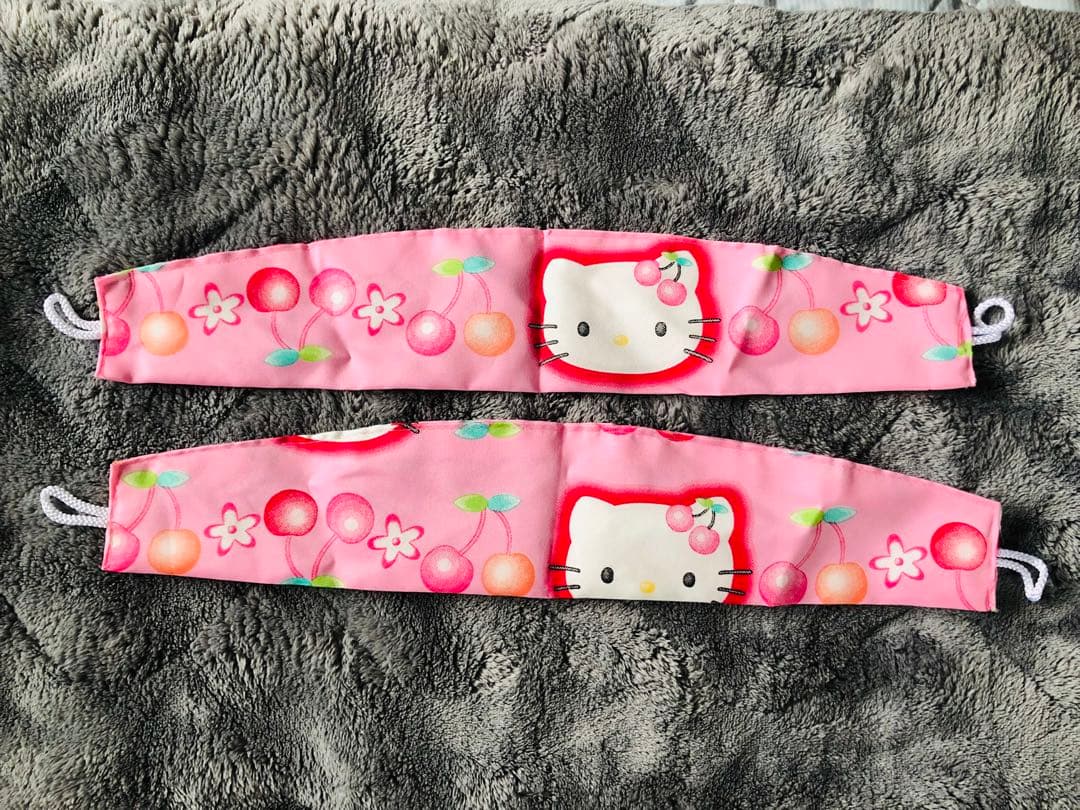 ハローキティ レースカーテン セットさくらんぼ