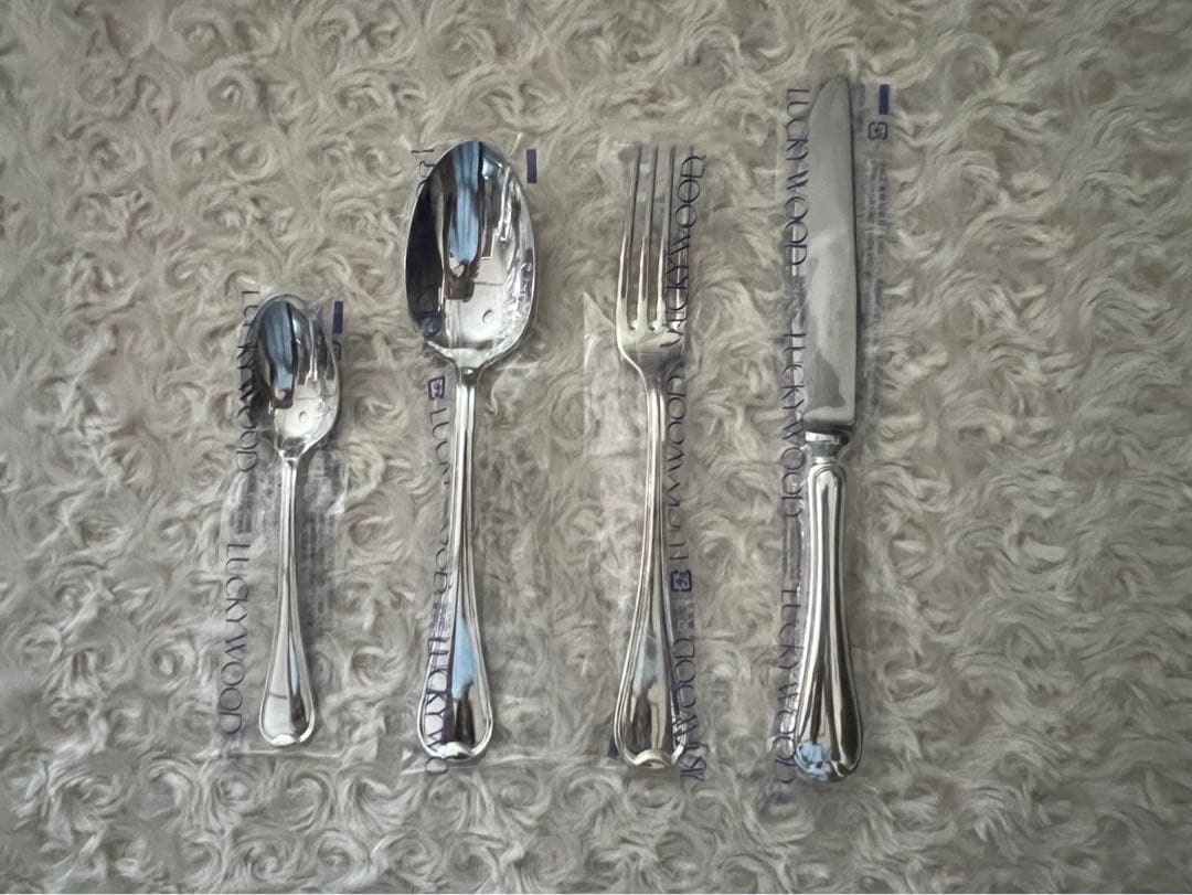 【専用】ラッキーウッド　カトラリーセット　ロムネー　ディナーセット　24本セット