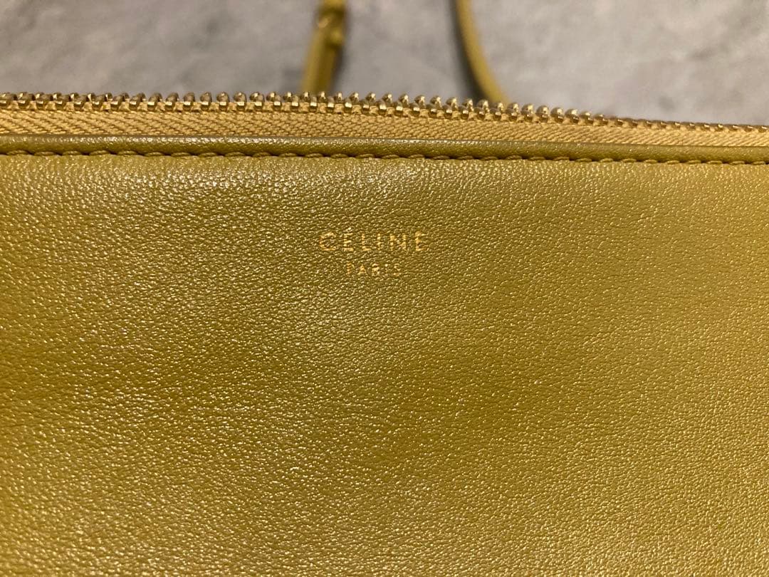 ASCA CELINE イエロー トリオ ショルダーバッグ