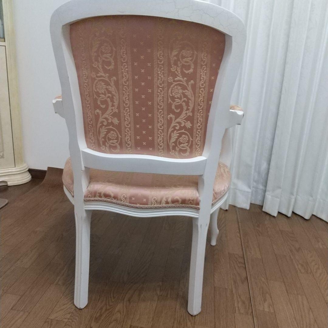 ロココ調　アームチェア　お姫様チェアー　アンティーク風
