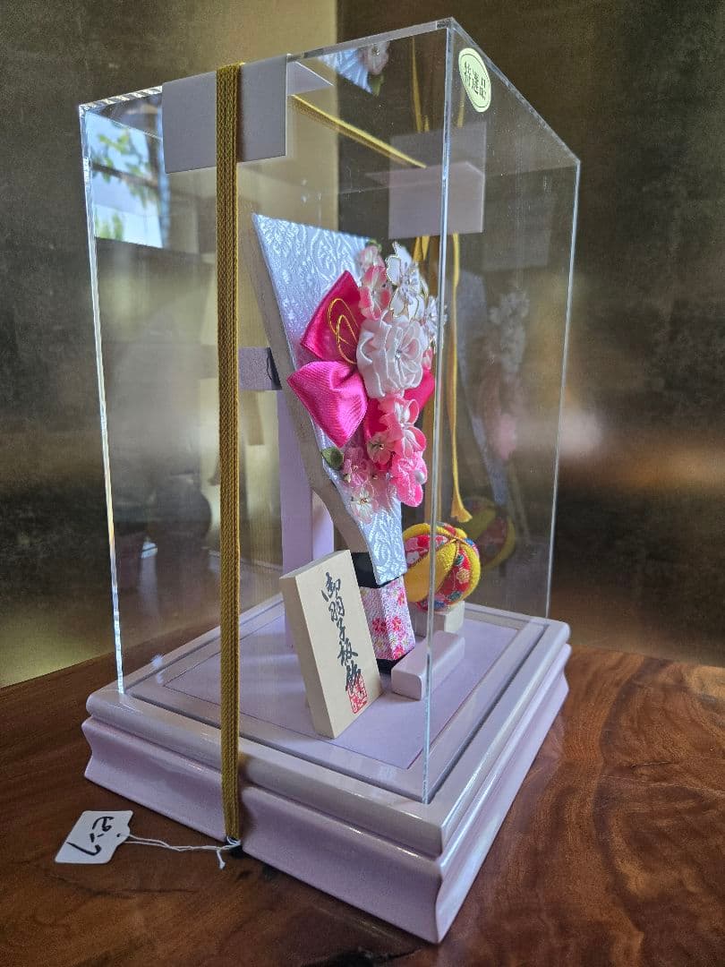 【展示品限り】正月飾り　羽子板　ケース飾り　※閉店セール　H6