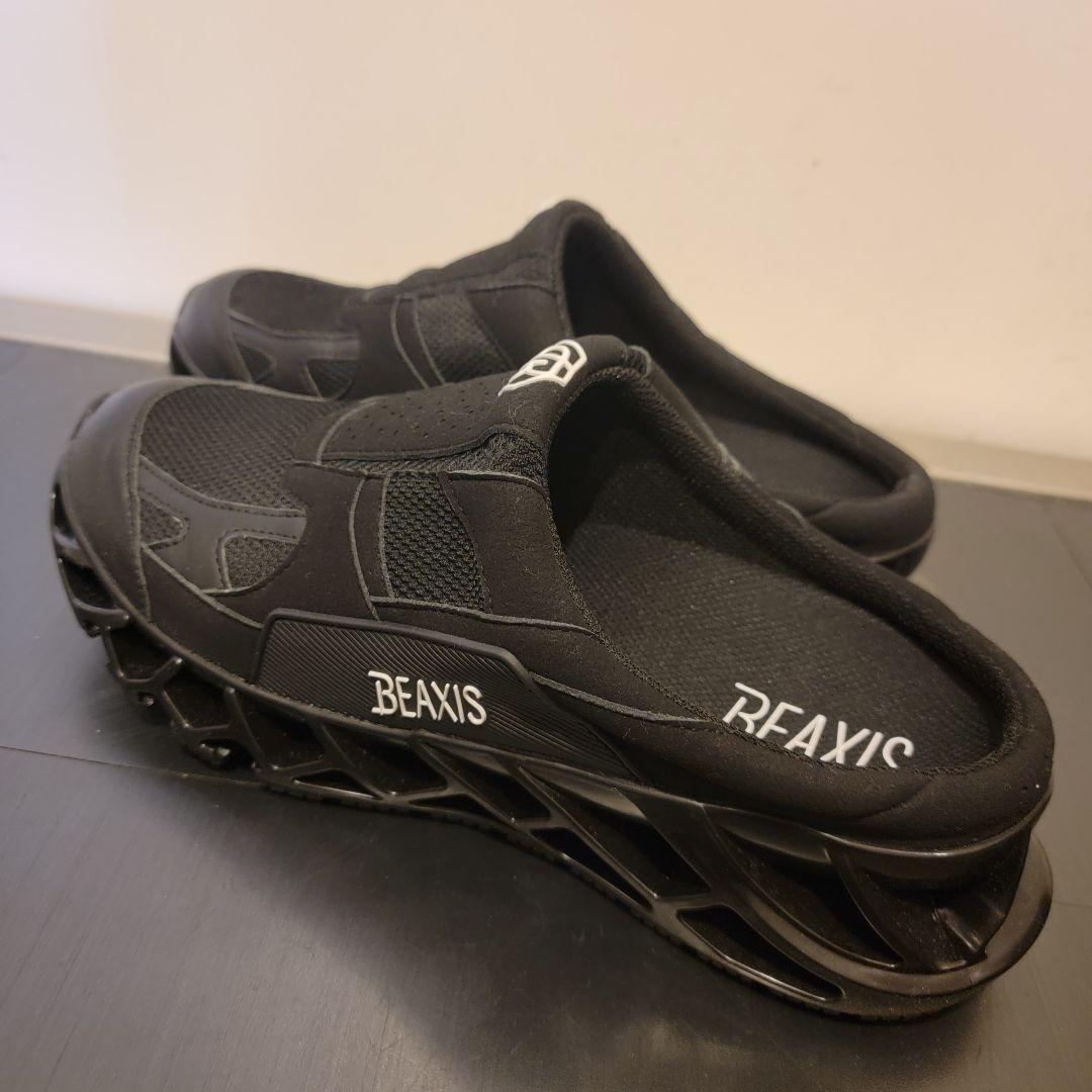 BEAXIS ブラック スリッポン バランスコアミュール