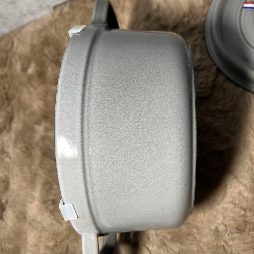 ストウブ　ピコ ココット ラウンド グレー 22cm IH対応