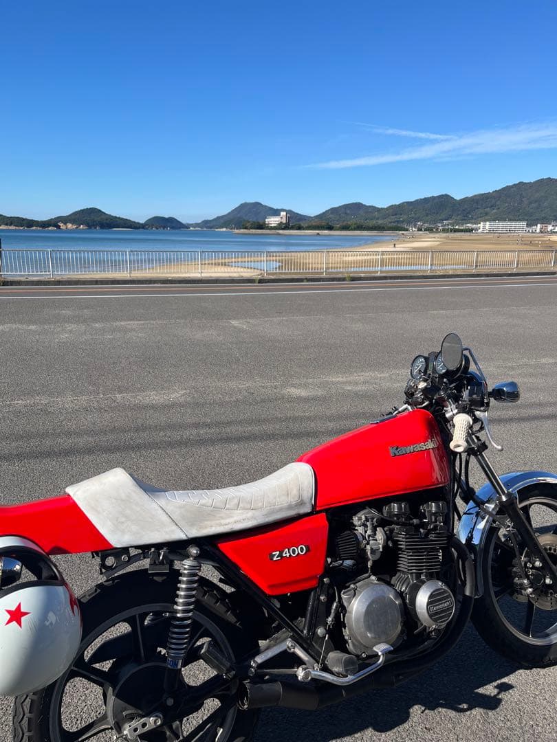 Z400FX Z400J 赤タンク サイドカバー リアカウル