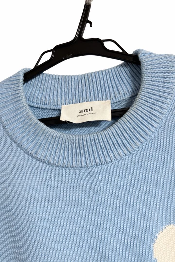 アミパリス 水色 ニットセーター