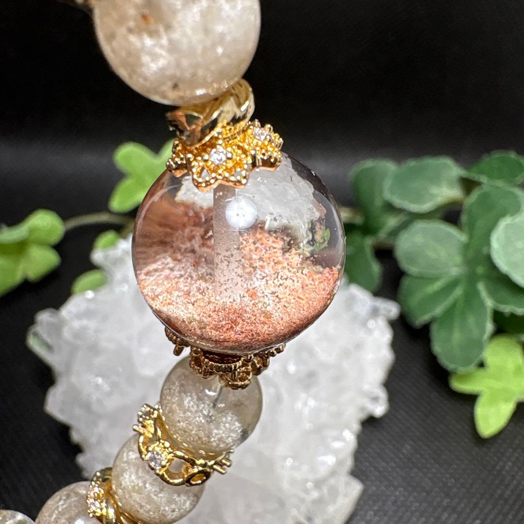 【良質】ホワイトガーデン　ピンクガーデン　ブレスレット【訳あり】