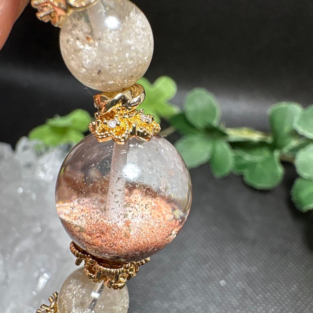 【良質】ホワイトガーデン　ピンクガーデン　ブレスレット【訳あり】