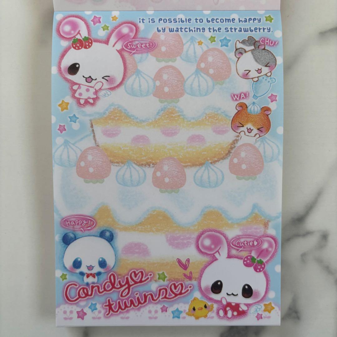 【新品未使用】平成レトロ 当時物メモ帳 クーリア うさぎ パンダ ハムスター