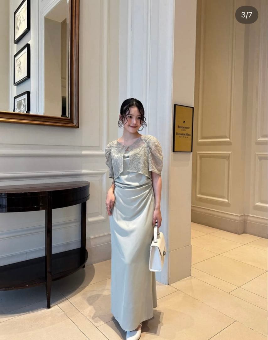 Lerureリルアー　Lace bolero set drepe dress