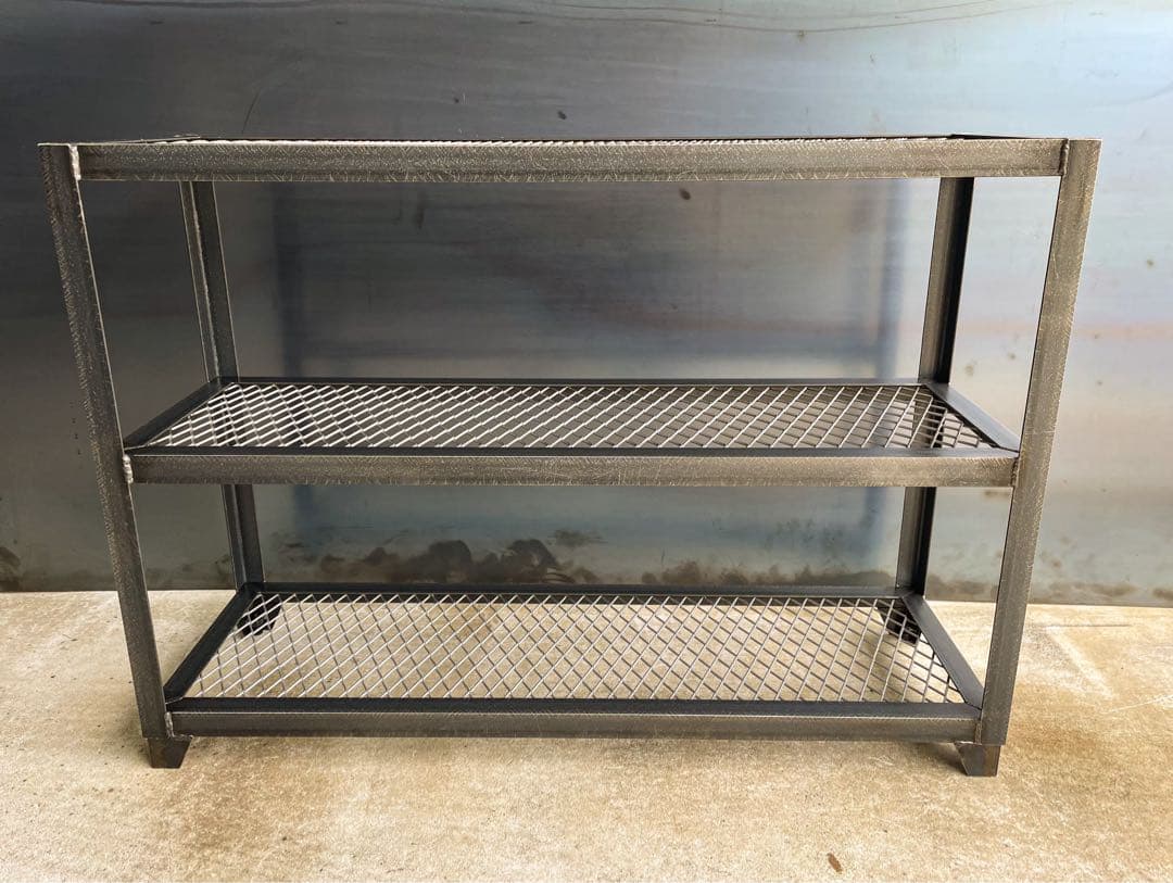 アイアンラック［3段仕様］　アイアン家具　洋服棚　インダストリアル　植物棚