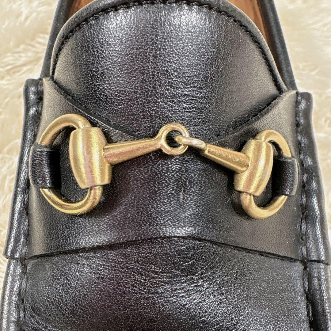 GUCCI グッチ ホースビット ローファー レザー ブラック 36.5 C
