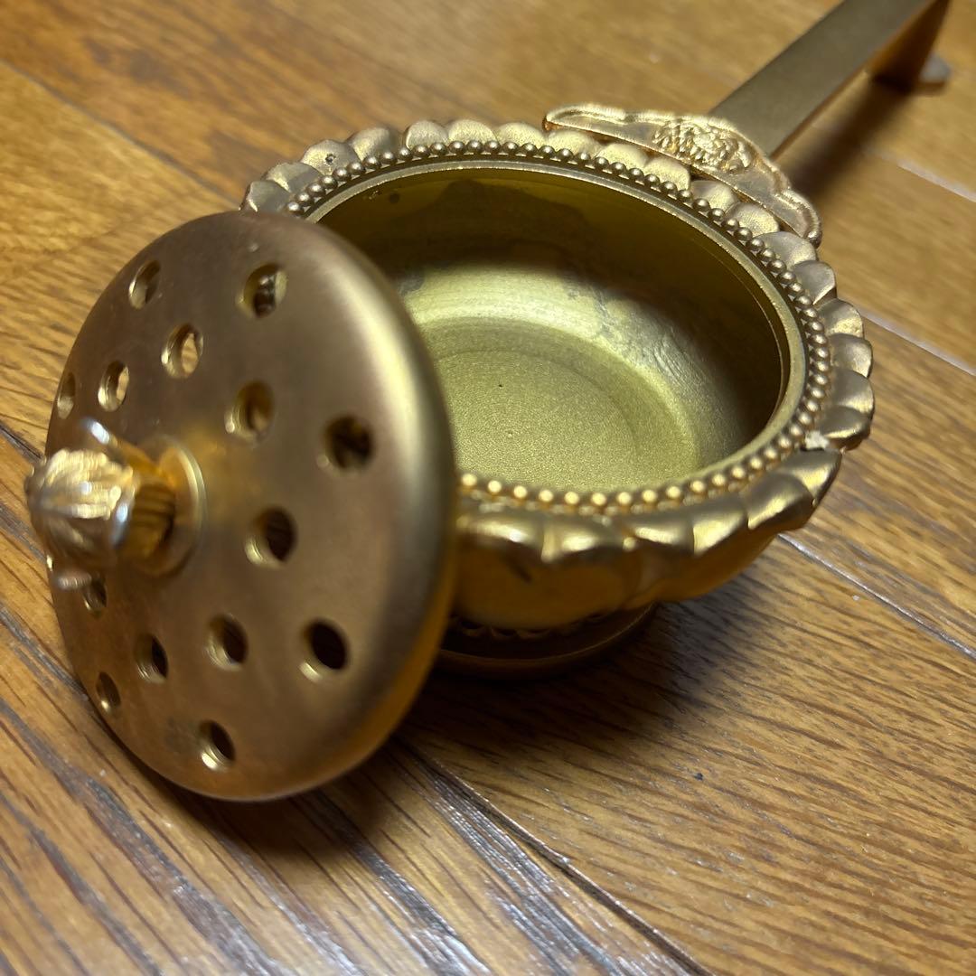 寺院仏具 柄香炉