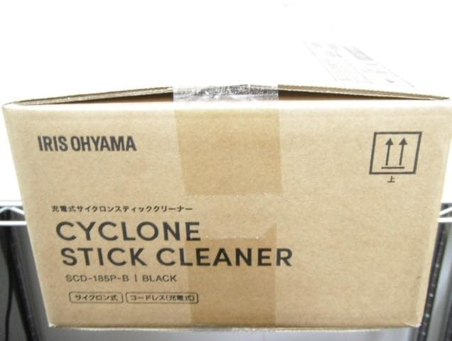 アイリスオーヤマ 充電式 サイクロンスティッククリーナー SCD-185P-B