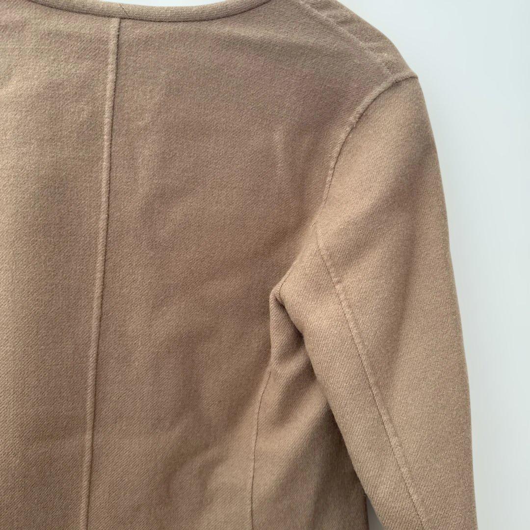 Weekend Max Mara ノーカラー ウールジャケット ベージュ