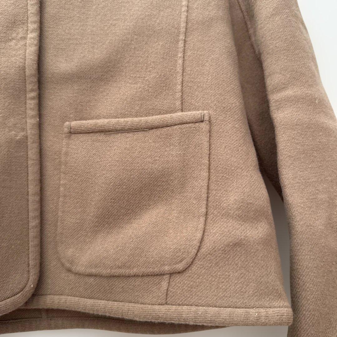Weekend Max Mara ノーカラー ウールジャケット ベージュ