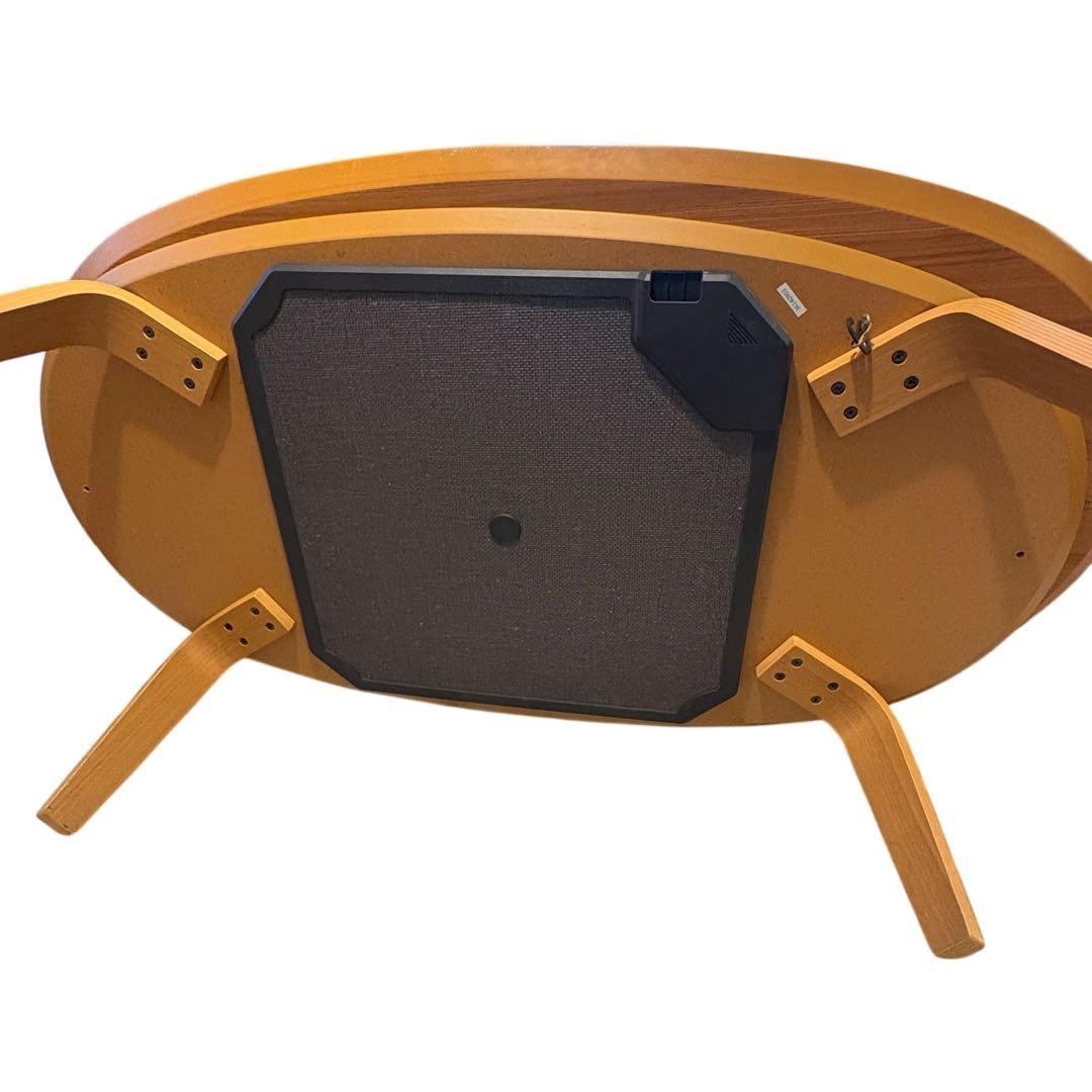 【廃盤】無印良品 楕円こたつ タモ材 フラットヒータ－