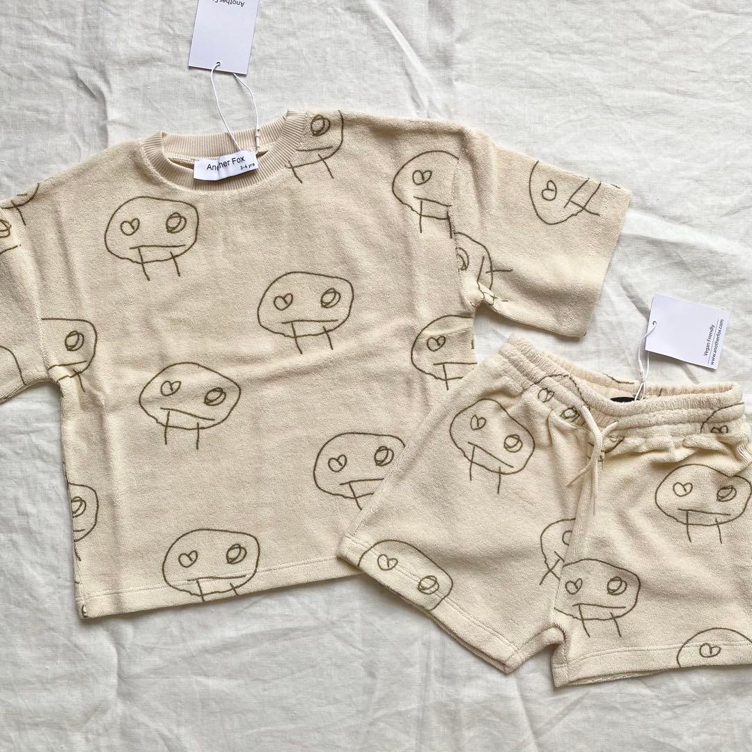 Another fox パイル地 3-4Y セットアップ