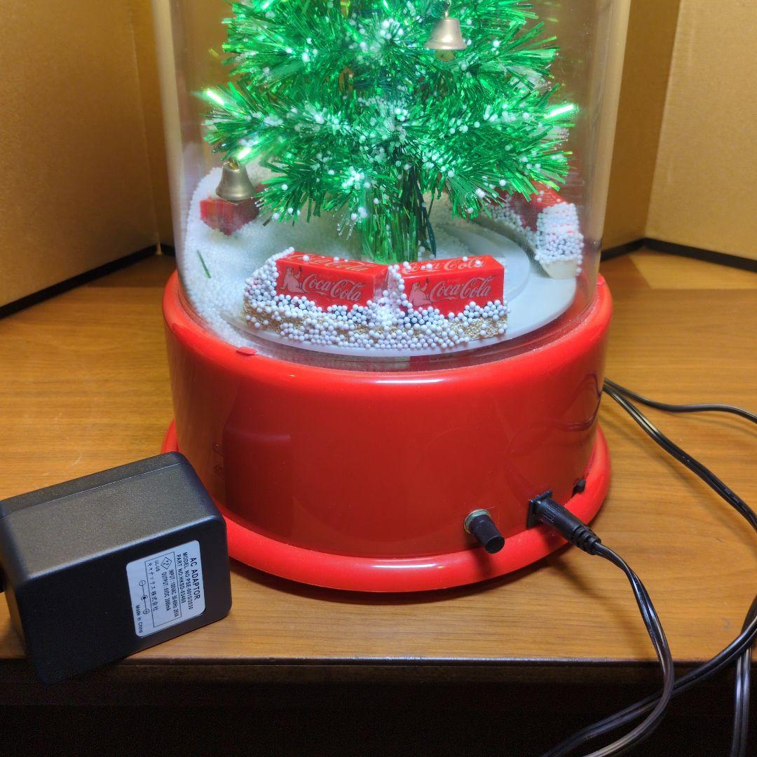 コカコーラ クリスマスツリー型スノードーム Coca-Cola 非売品 完動品