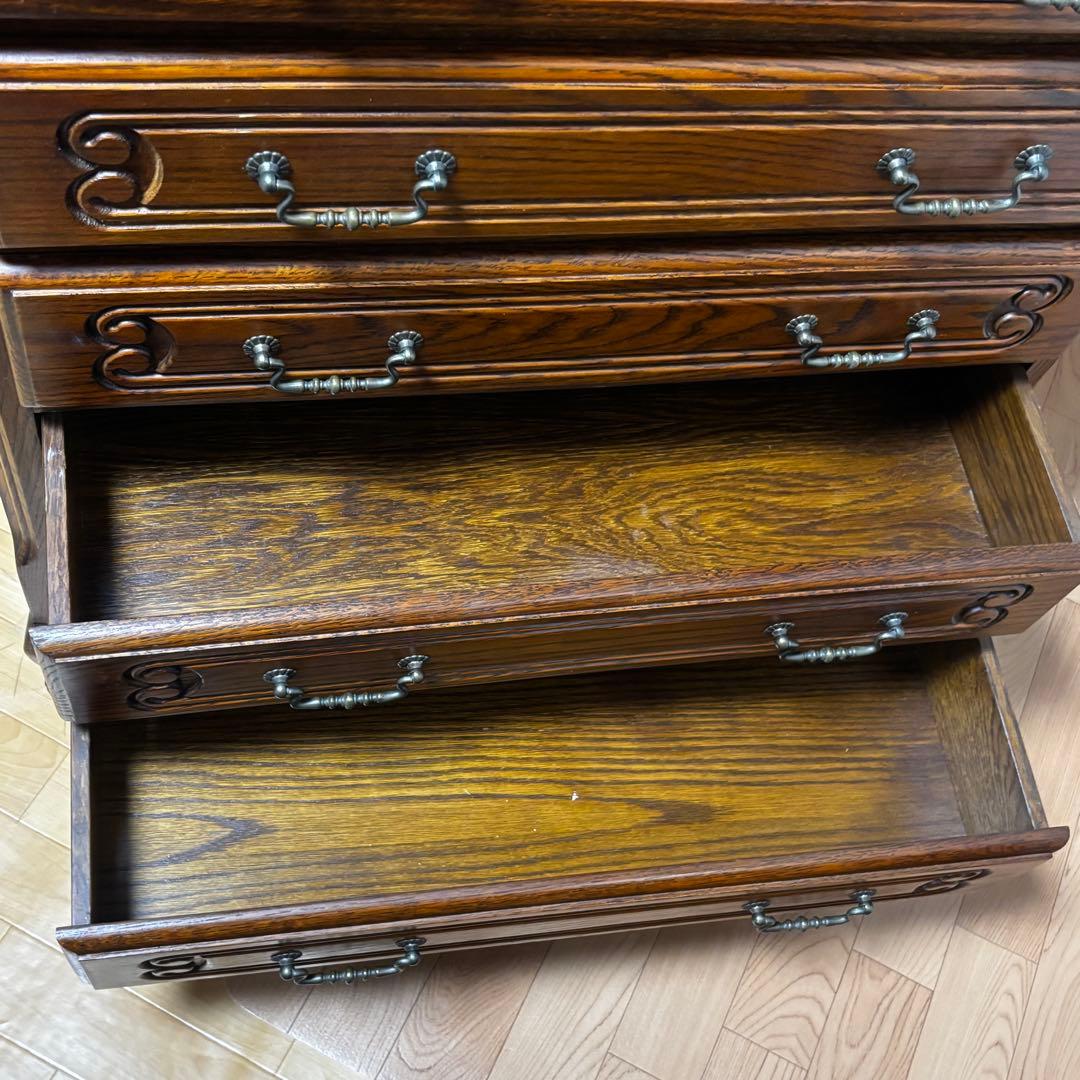 ルーマニア製 6段チェスト チェスト 輸入家具 家具 クラシック　猫脚