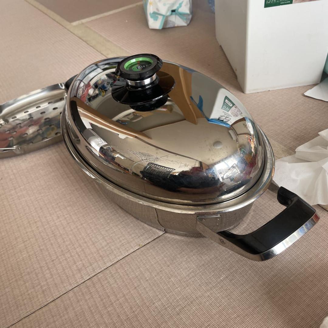 AMC鍋　 オーバル　浅型両手鍋