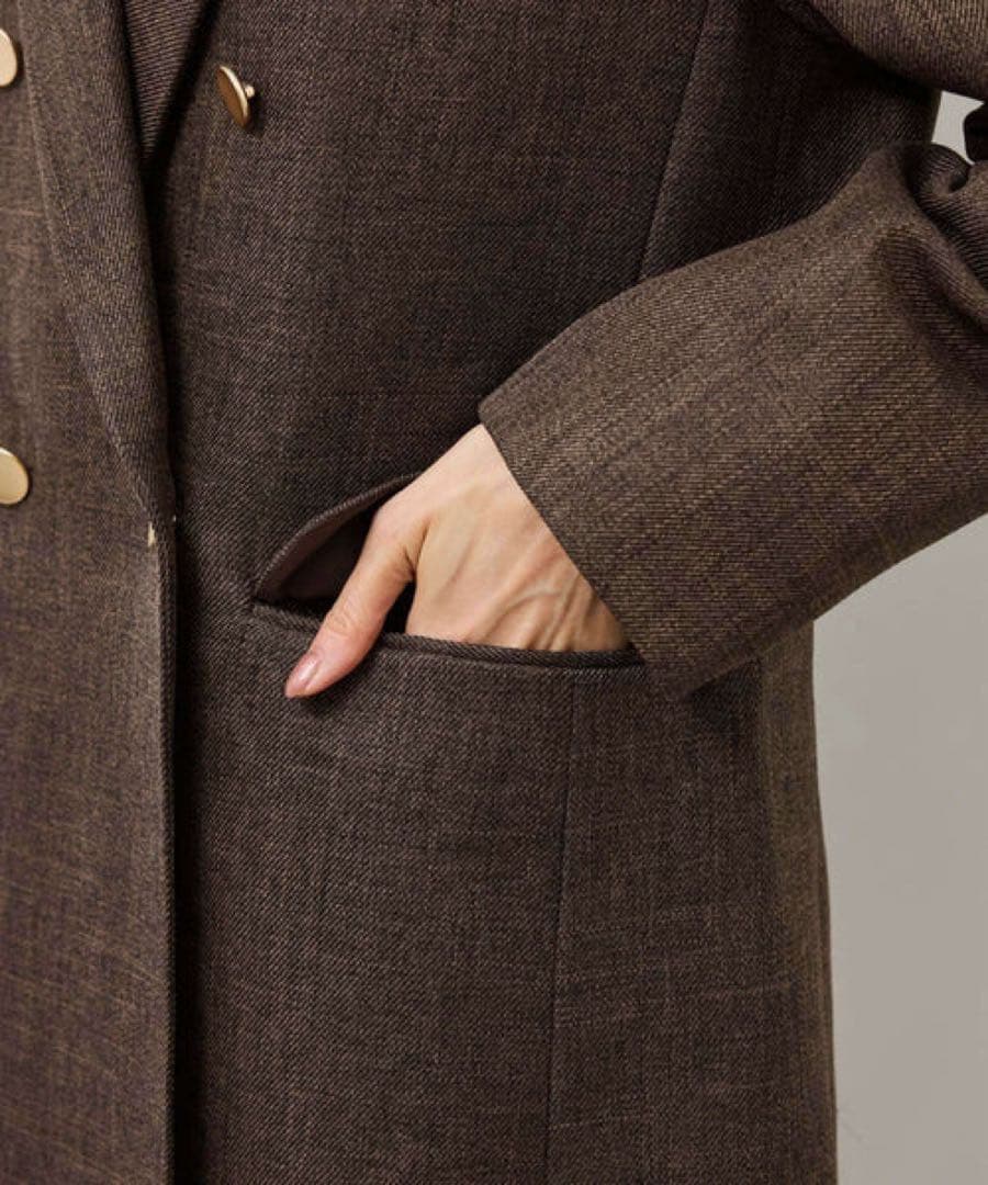 スリートーンツイードジャケット　ブラウン　Mサイズ