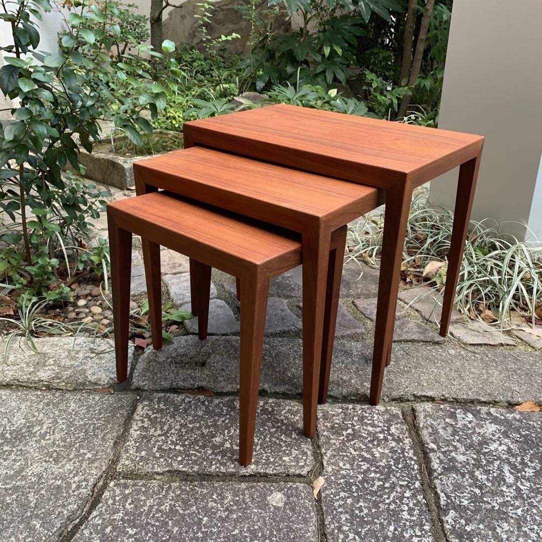 Severin Hansen Jr Haslev社 ネストテーブル チーク材