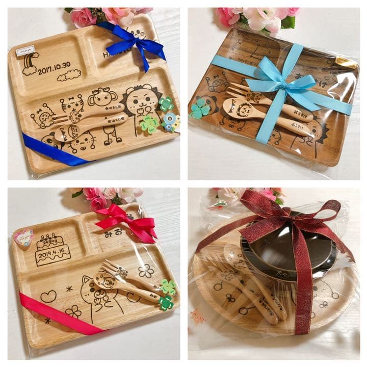 確認♡画像3枚♡アカシアプレート♡スプーン♡オーダー受け付け