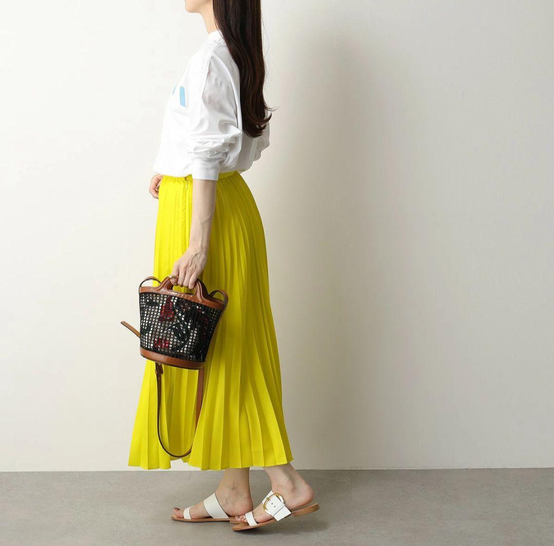 MARNI メッシュ かごバッグ　革