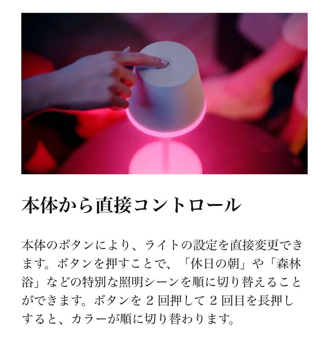 フィリップス Hue Go ポータブル テーブルランプ PHGOTLW