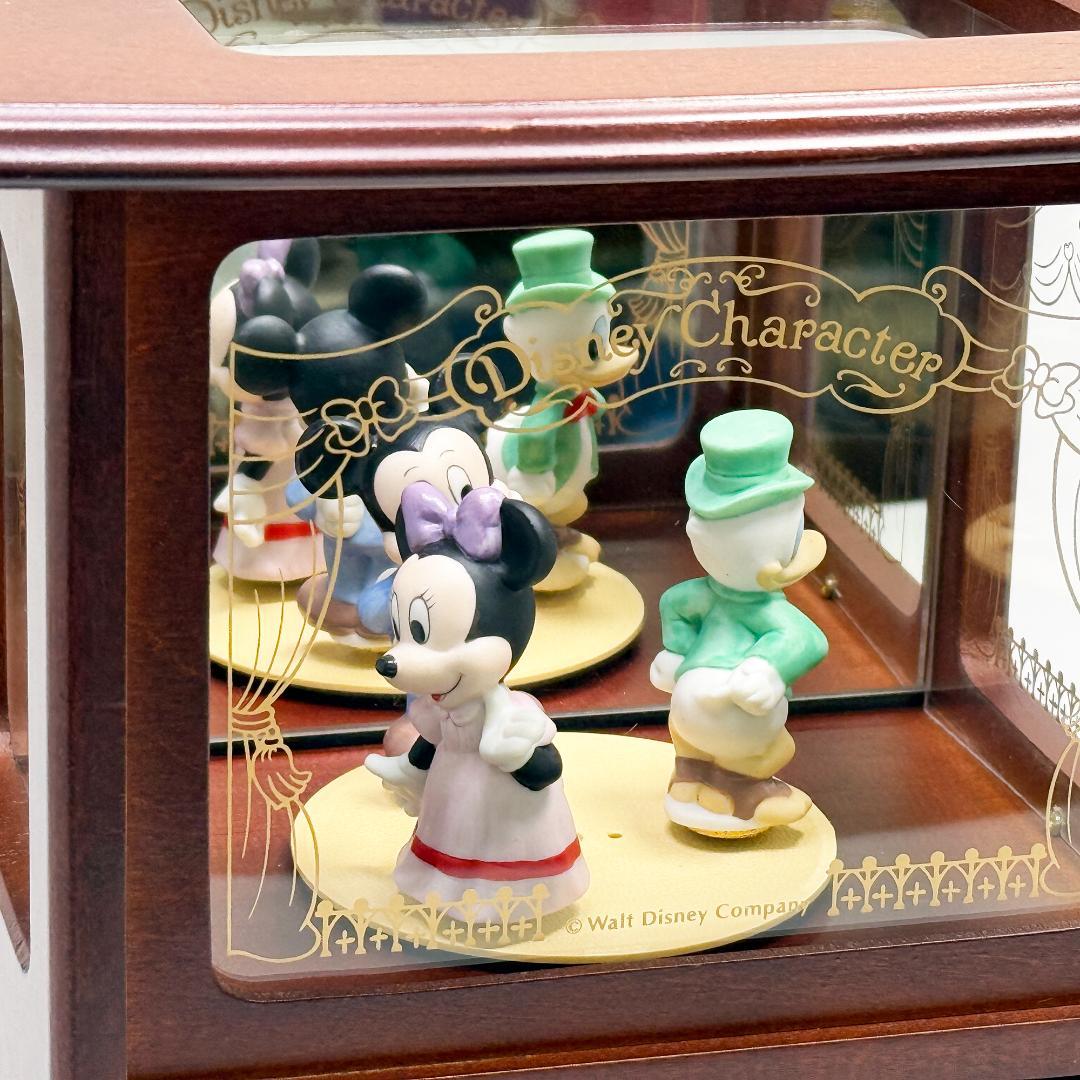 希少品 ディズニーキャラクター オルゴール 木製