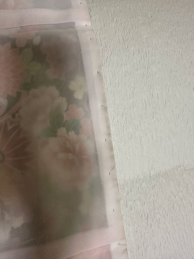 七五三用 花柄刺繍 着物