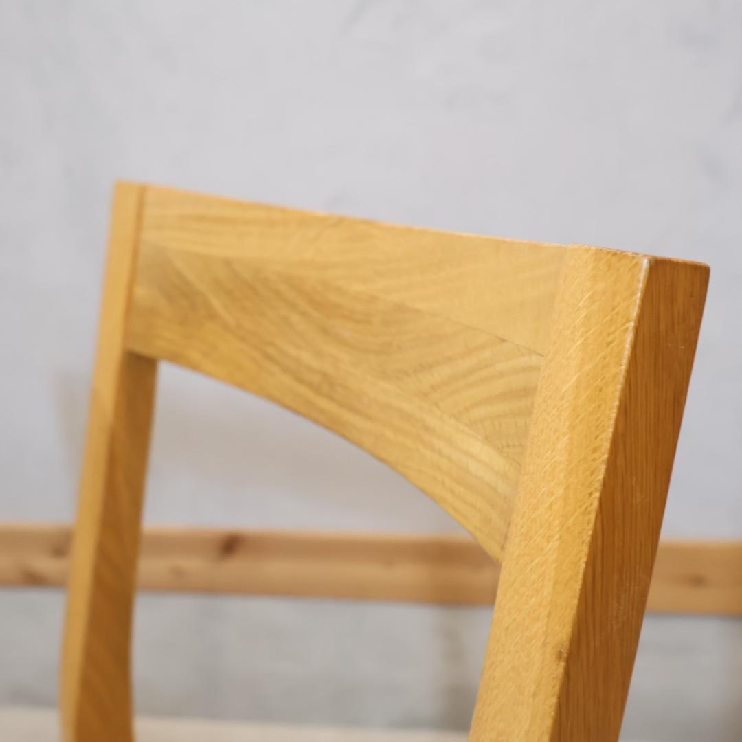無印良品 MUJI オーク無垢材 ダイニングチェア 2脚セット 北欧スタイル