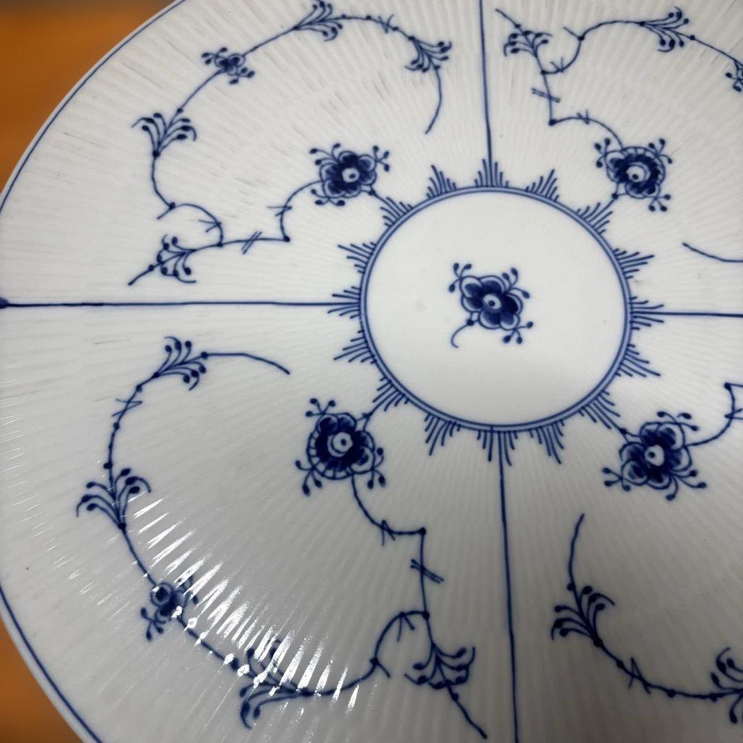 ロイヤルコペンハーゲン　ブルーフルーテッドプレイン　ケーキスタンド