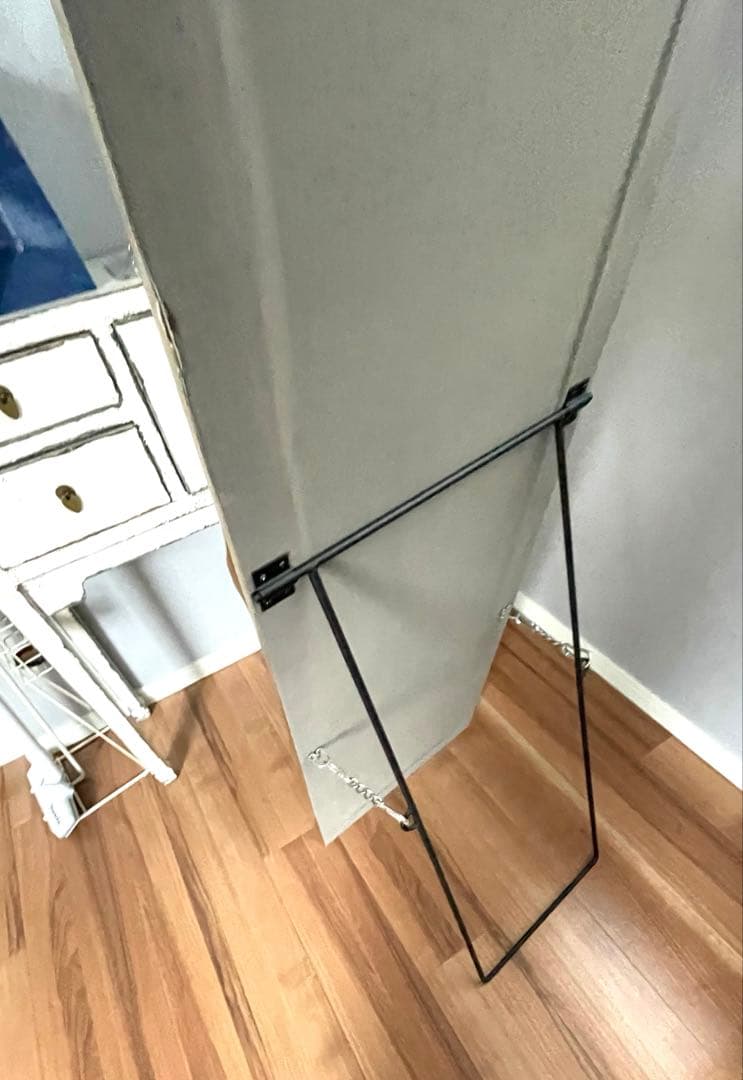 スタンドミラー　全身鏡　アンティーク調　ゴールド　たのメル便　送料込み