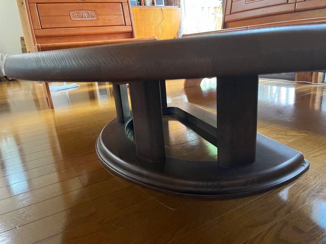【大幅値引可能】ナガノインテリア　オーバル型ダイニングテーブル