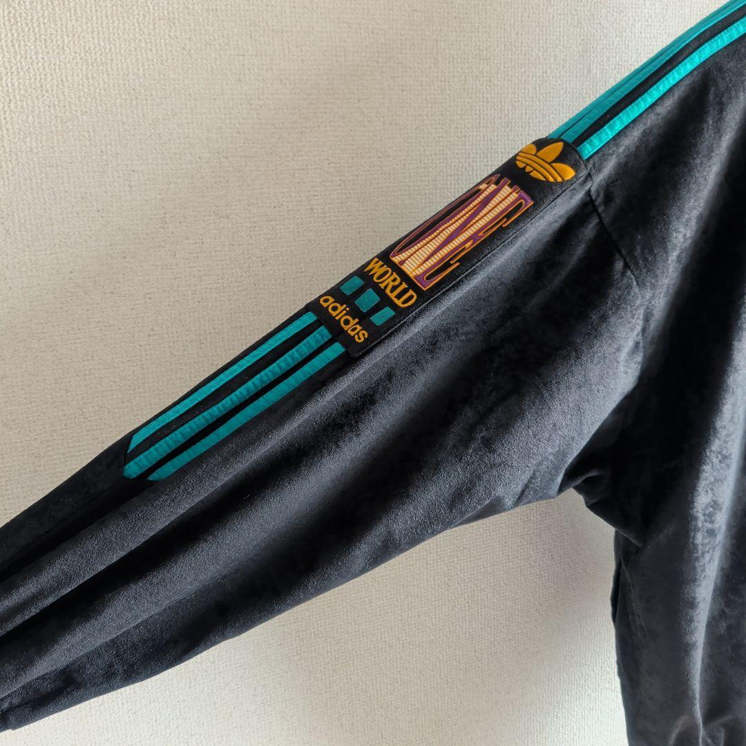 80s アディダス ベロア トラックジャケット ユーロ古着 フランス製