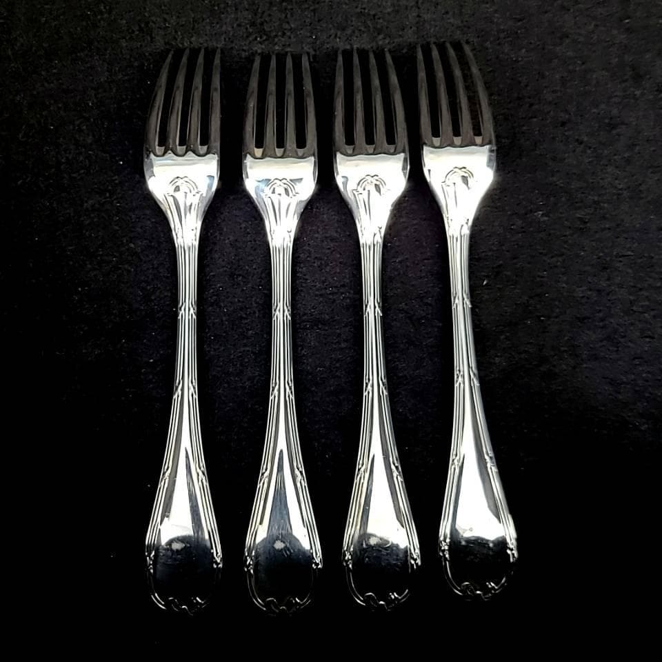 ◇良品◇クリストフル リュバン　テーブルフォーク　4本　シルバーコーティング