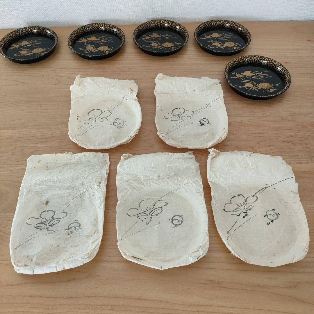 輪島塗 菓子皿 5客セット
