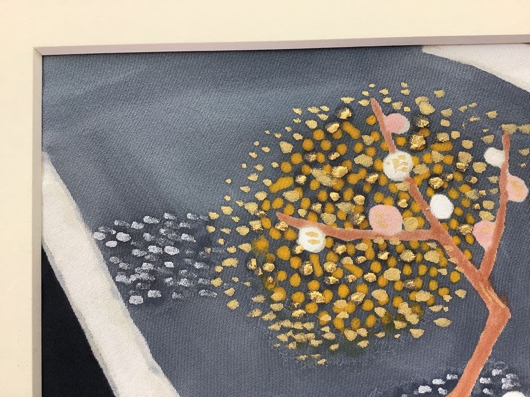 安達雅一　「白い風」工芸　染額　染織工芸作家　東京友禅　日展会友・日本工芸会会員