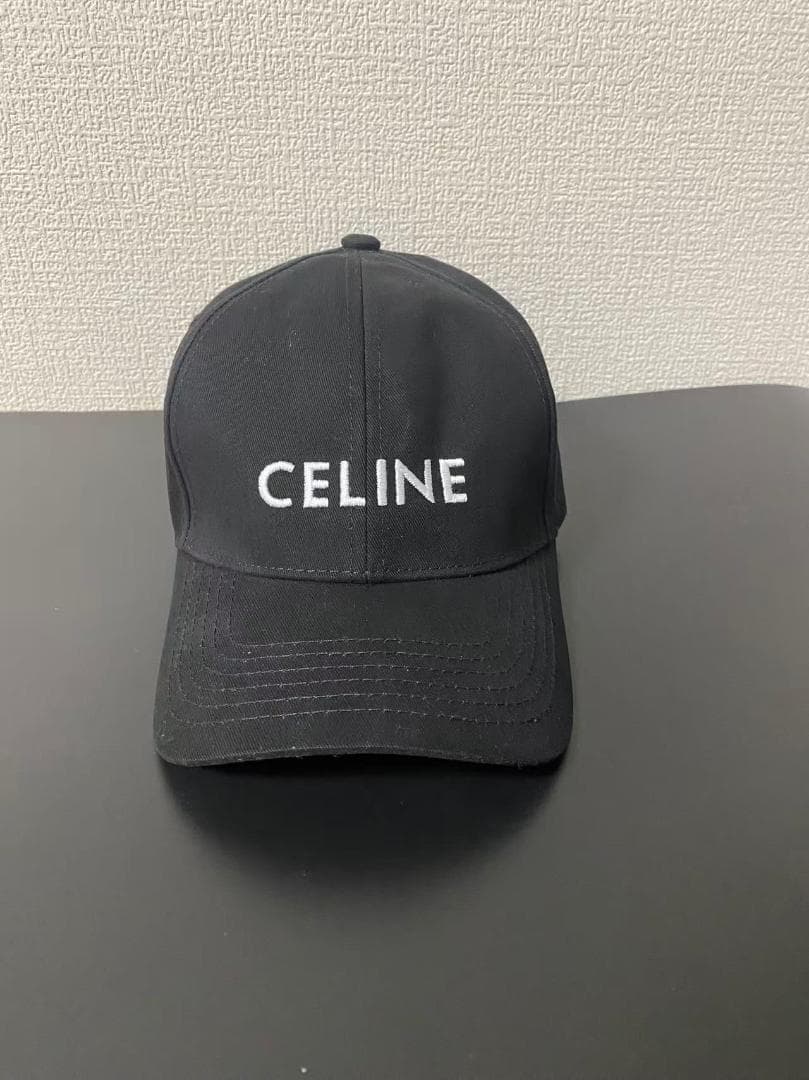 【美品】CELINE ブラック キャップ