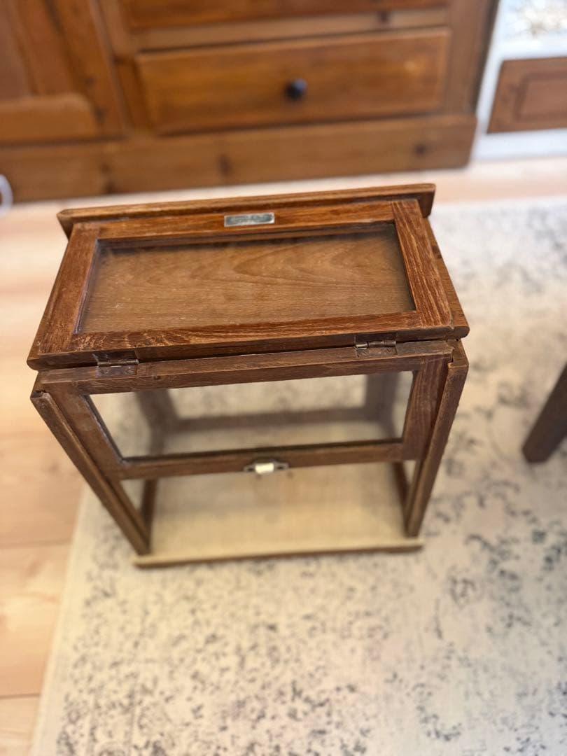 ※お値下げ※【展示品】ヴィンテージ 木製ガラスケース