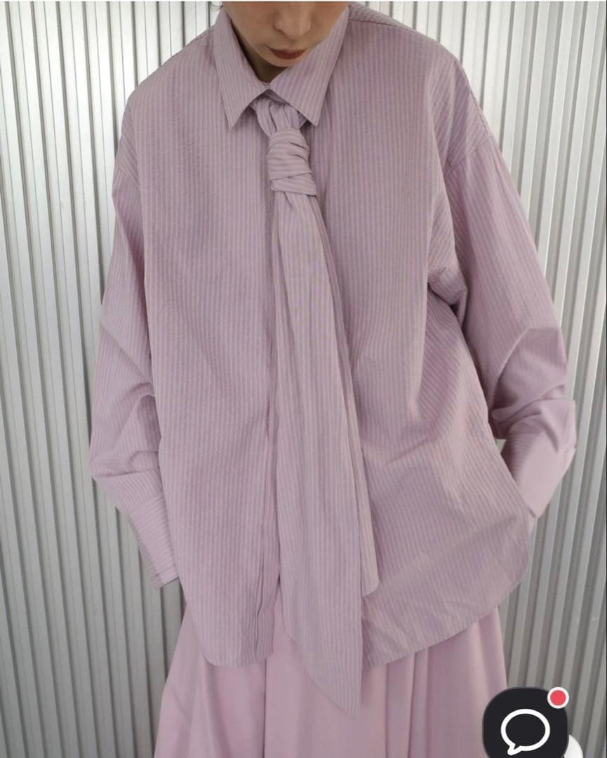 トップス Ameri UND UNEVENNESS TIE BLOUSE
