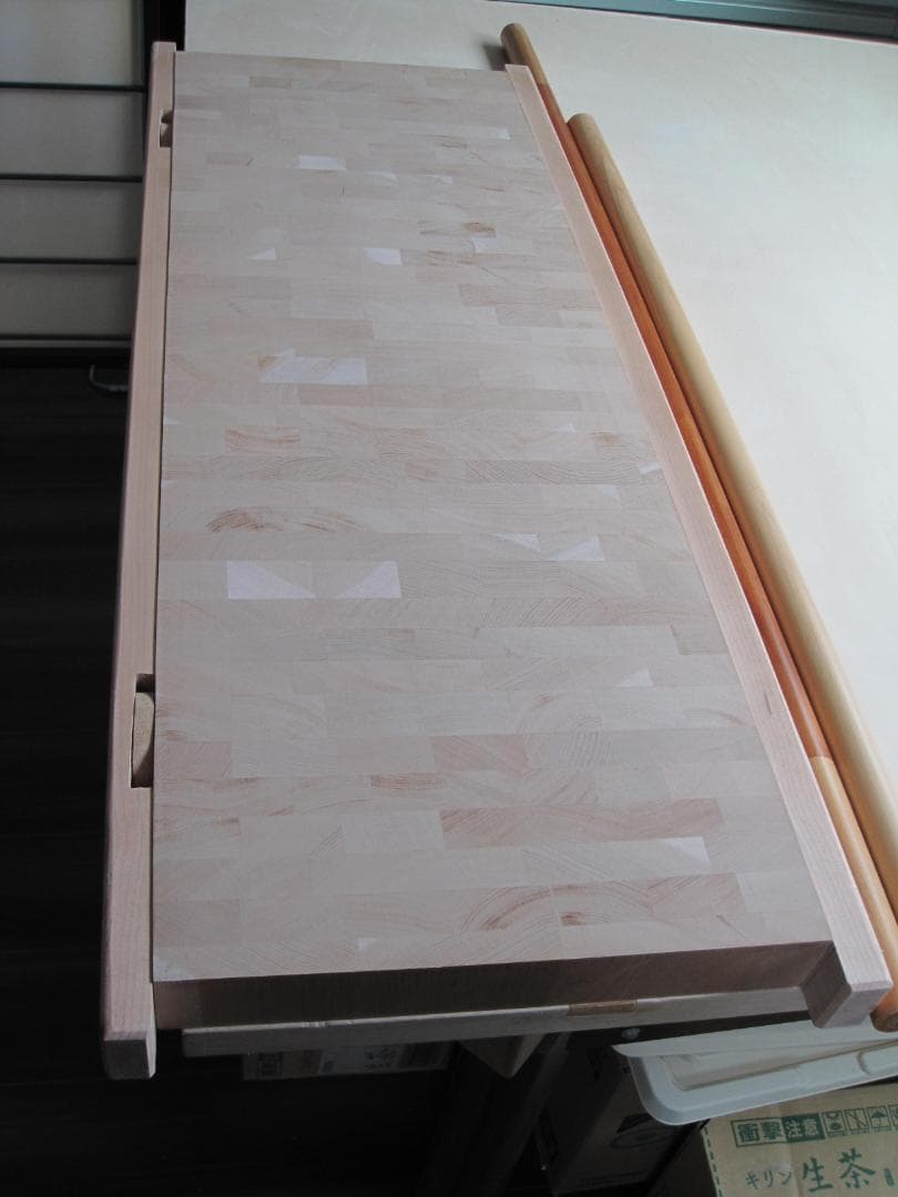 蕎麦打用寄木作りまな板（プロ仕様）