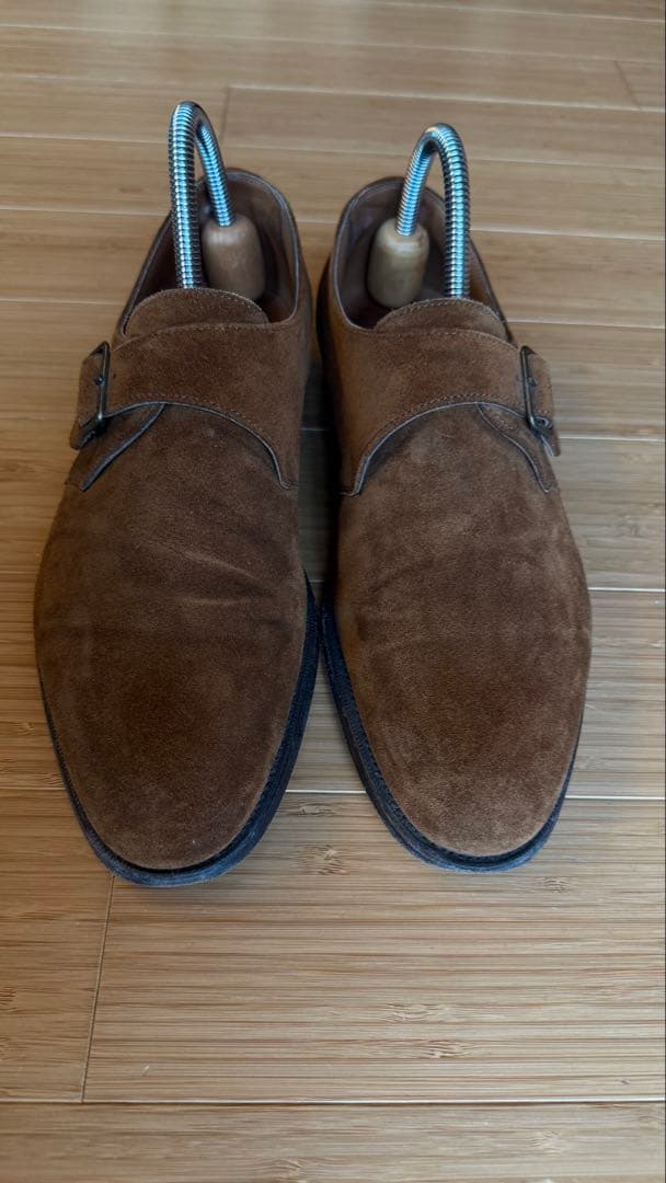 エドワードグリーン　スエード シングルモンク