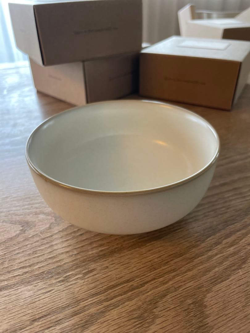 人気！ferm living SENK BOWL ホワイト4個セット