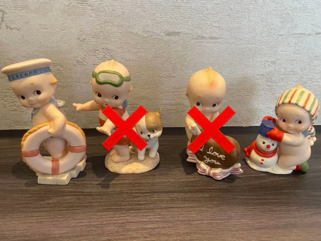 キューピー 加藤工芸 陶器 置物 4体